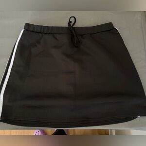 Black Drawstring Skort